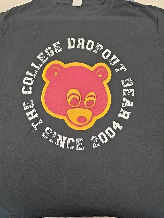 Kanye West THE COLLEGE DROP OUT BEAR SINCE 2004 T SHIRT! LARGE - Picture 1 of 10